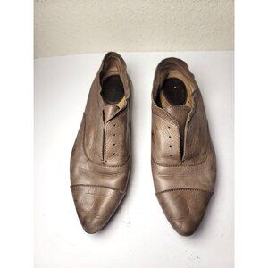Frye Brown Leather Pointed Toe Slip on Women's Shoes Size 9M